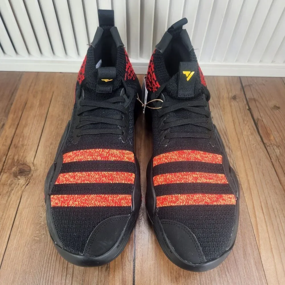Adidas Trae Young 2.0 Atlanta Hawks Mens 10.5 Black Red Basketball Shoes HQ0986